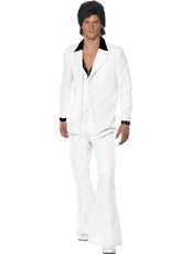 Pánsky Kostým Oblek 70. rokov biela
