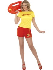 Dámsky kostým Baywatch Lifeguard, kraťasy s tričkom