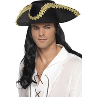 Pirátsky klobúk so zlatým zdobením