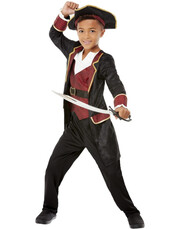 Chlapčenský deluxe kostým piráta Swashbuckler
