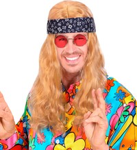 Hippie blond parochňa so šatkou