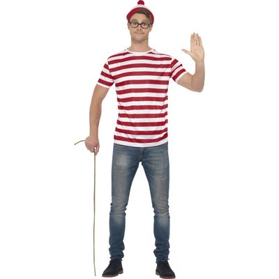 Súprava Kde je Wally? (top, čiapka, okuliare)