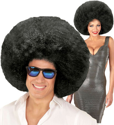 Parochňa Afro čierna (top kvalita)