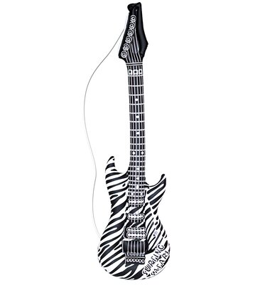 Nafukovacia gitara čiernobiela 105 cm